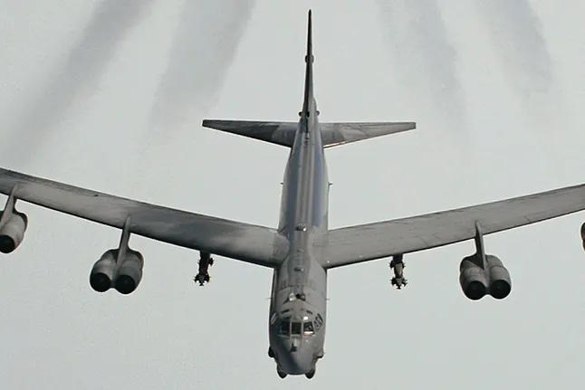A U.S. B-52 bomber.