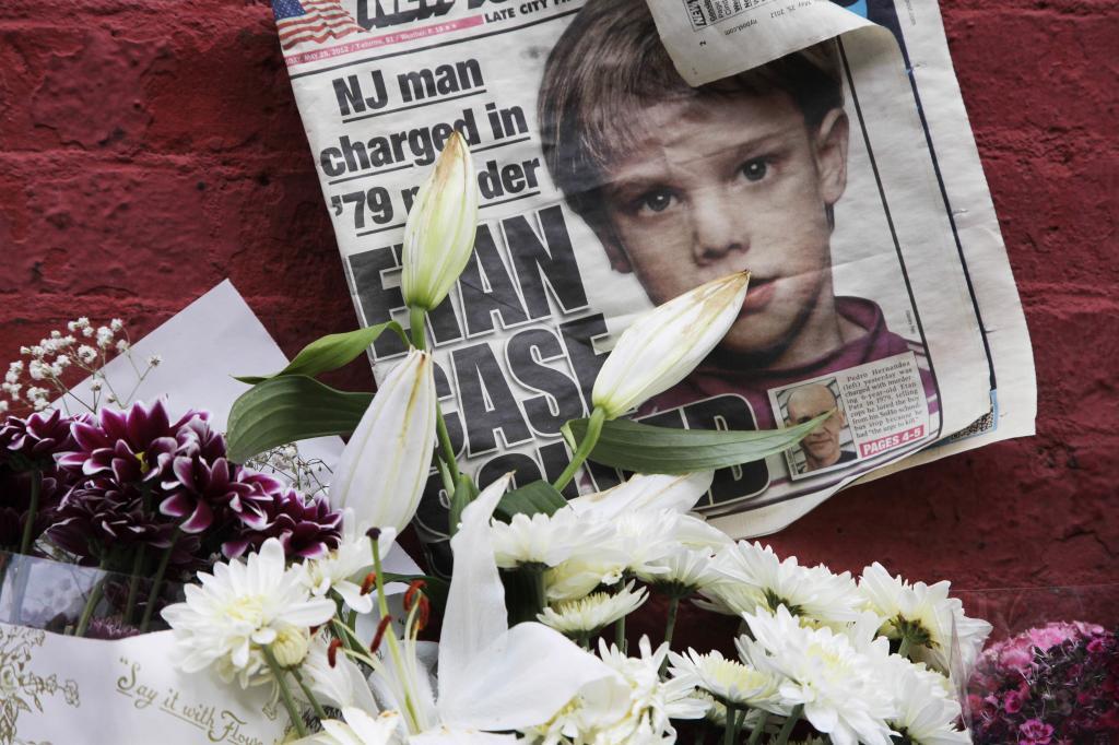 A newspaper with a photograph of Etan Patz.