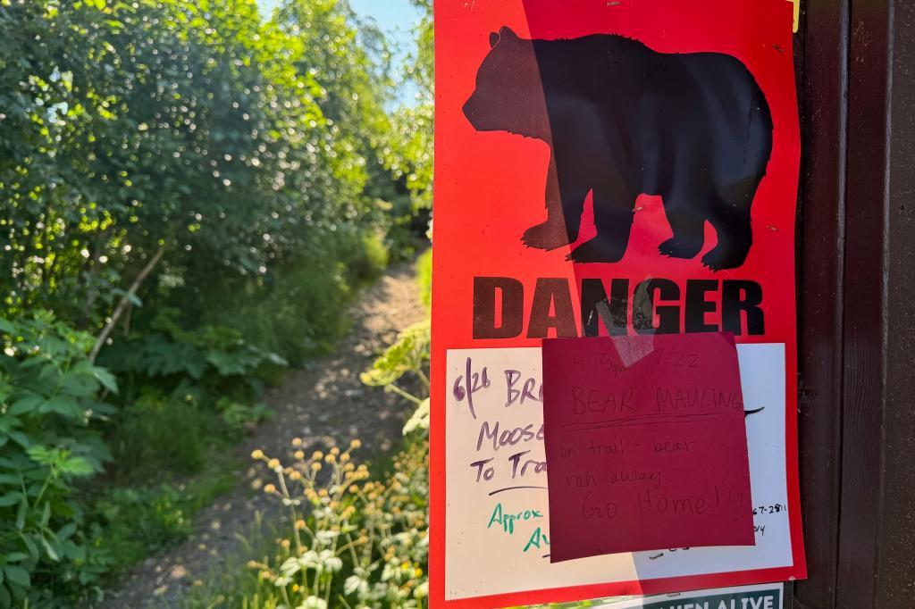 A bear warning sign.