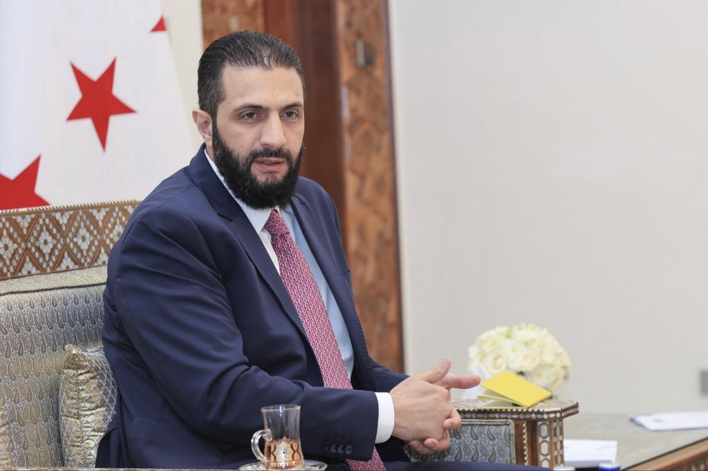 Syria's interim President Ahmad al-Sharaa.