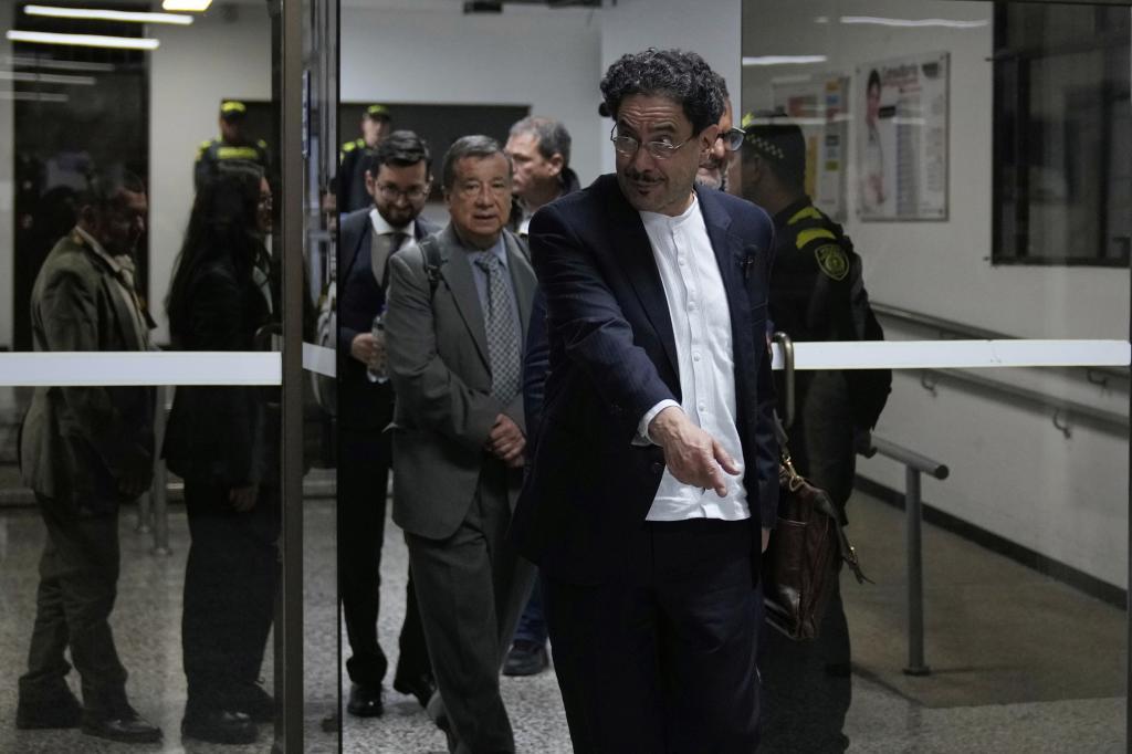 Senator Ivan Cepeda leaves court.