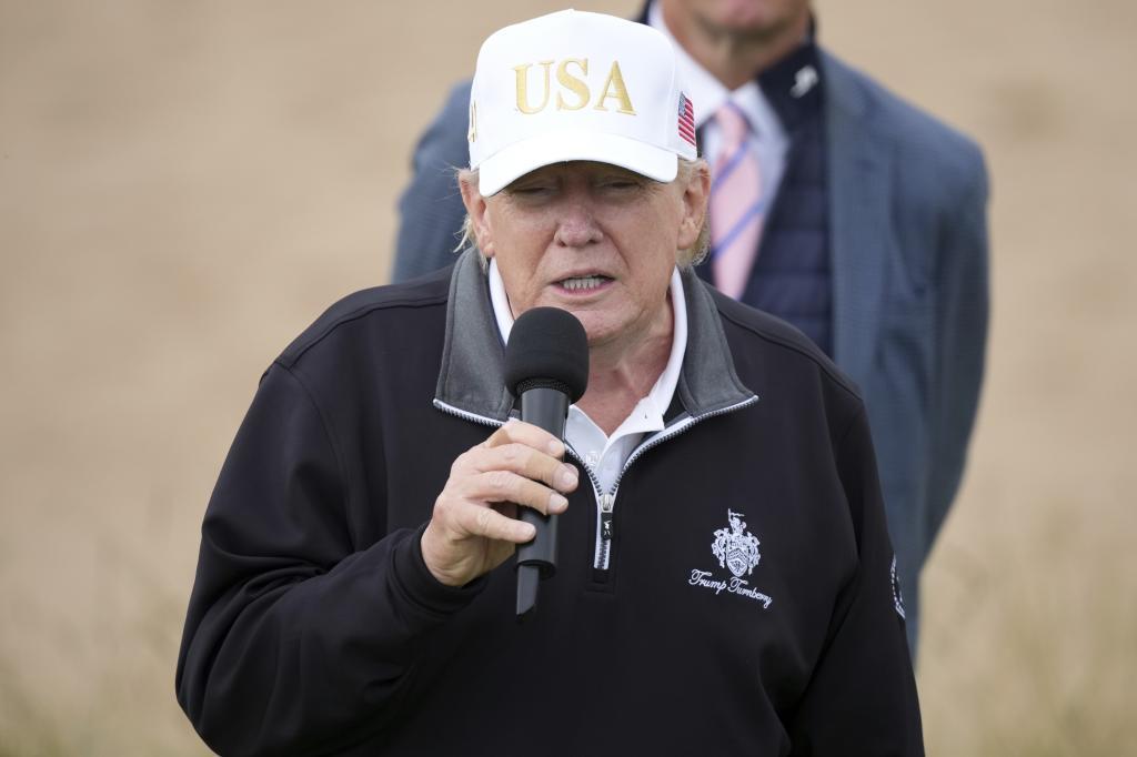 Opening ceremony for Trump International Golf Links.