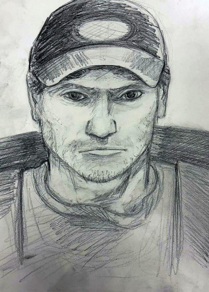 Sketch released by the Arkansas State Police.