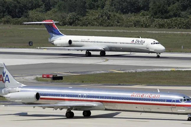 File photo of Delta Airlines planes.