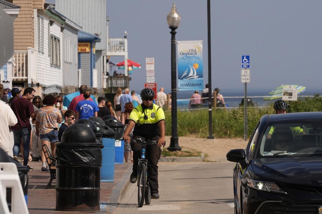 A Community Service Officer from the Old Orchard Beach Police Dept.
