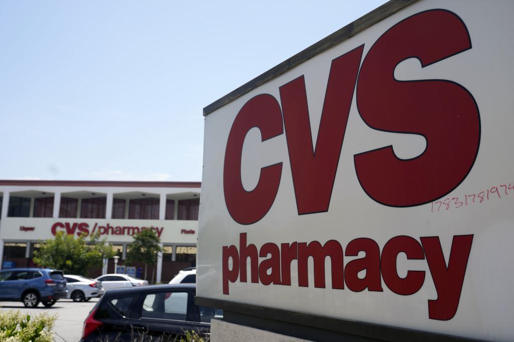 The exterior view of a CVS branch.