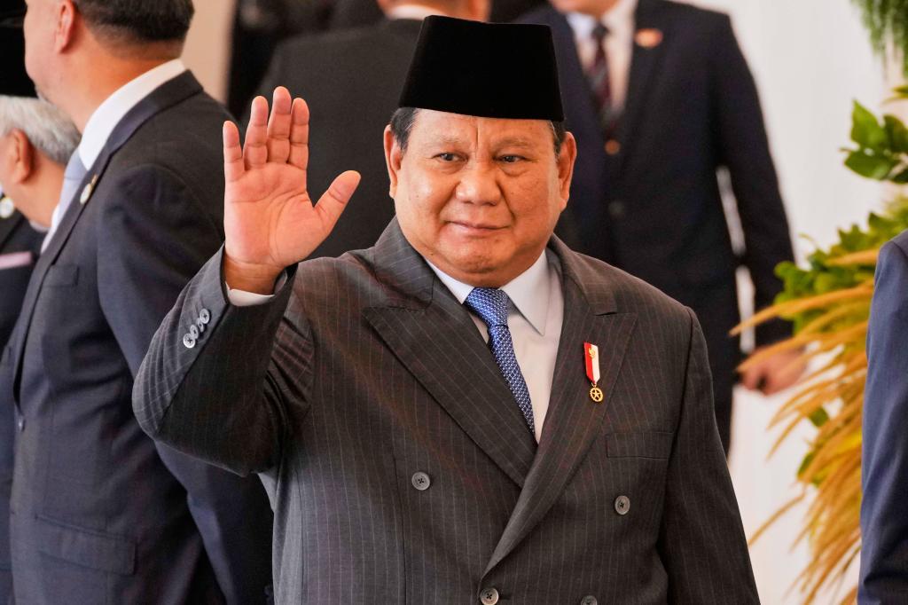 Indonesian President Prabowo Subianto.