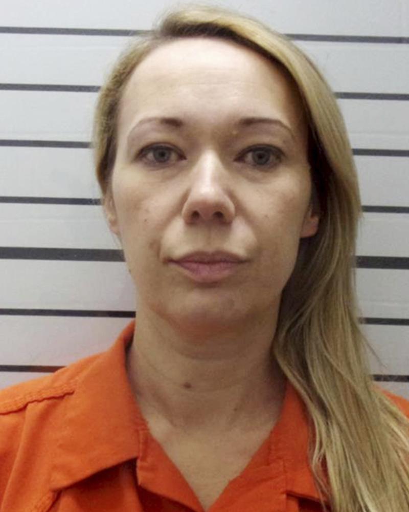This image provided by the Muskogee County, Okla., Sheriff's Office shows Carie Hallford.