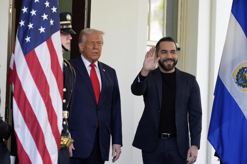 President Donald Trump receives El Salvador's President Nayib Bukele