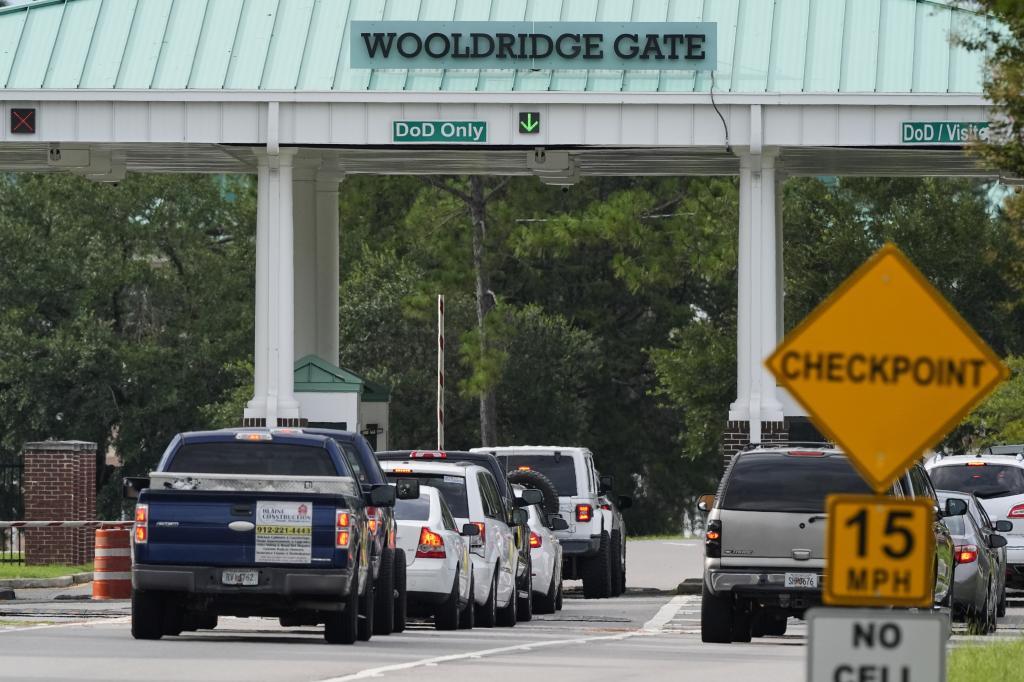 Wooldridge Gate at Fort Stewart in Georgia.