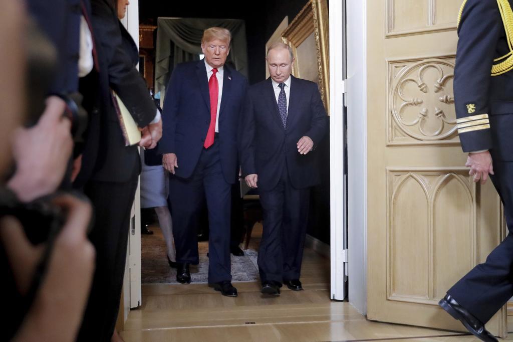 U.S. President Donald Trump and Russia President Vladimir Putin.