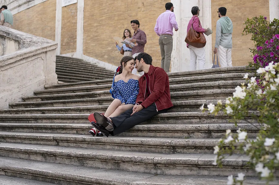 One of the scenes from the last season of 'Emily in Paris'
