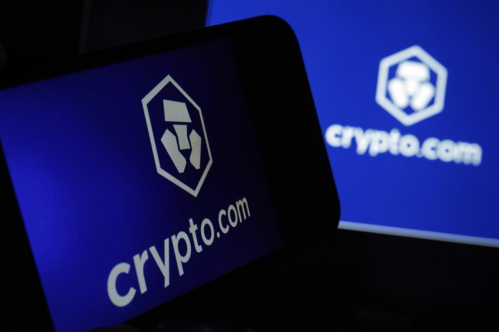 The logo for crypto.com.