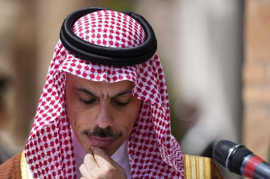 Saudi Arabian Foreign Minister Faisal bin Farhan Al Saud