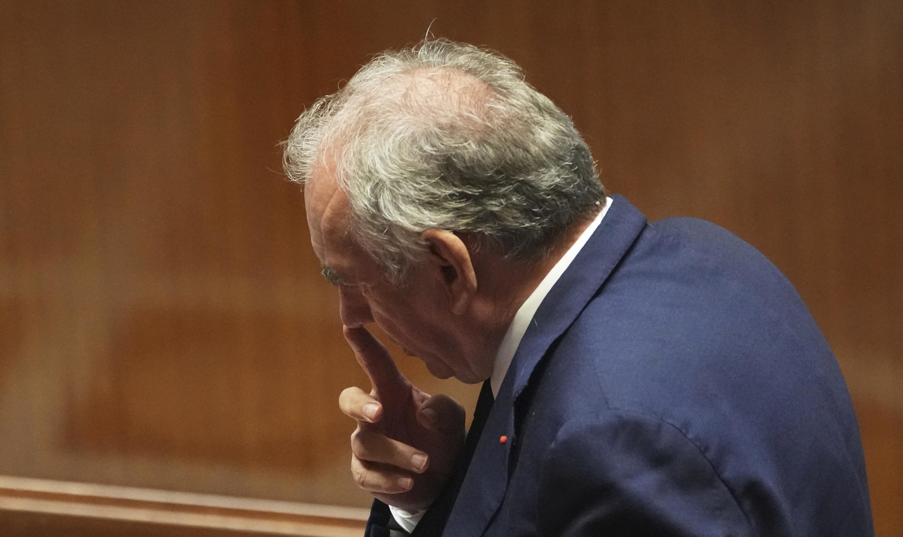 French Prime Minister Francois Bayrou at the National Assembly in Paris.