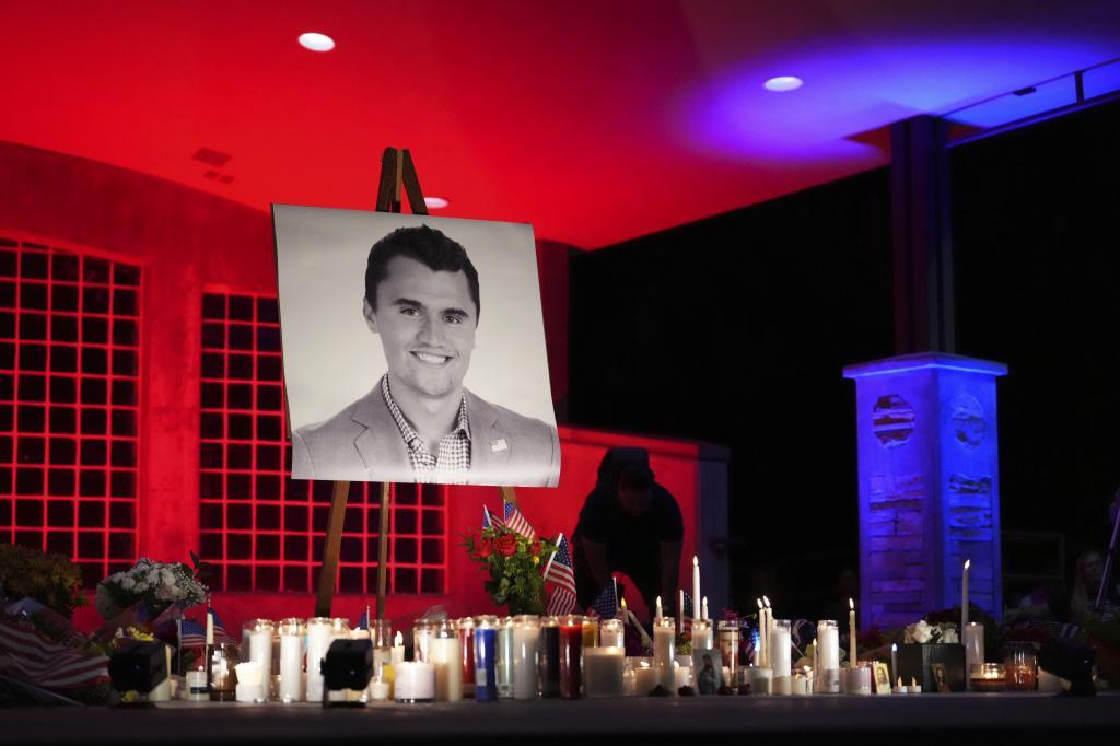 A photo of Charlie Kirk, the CEO and co-founder of Turning Point USA