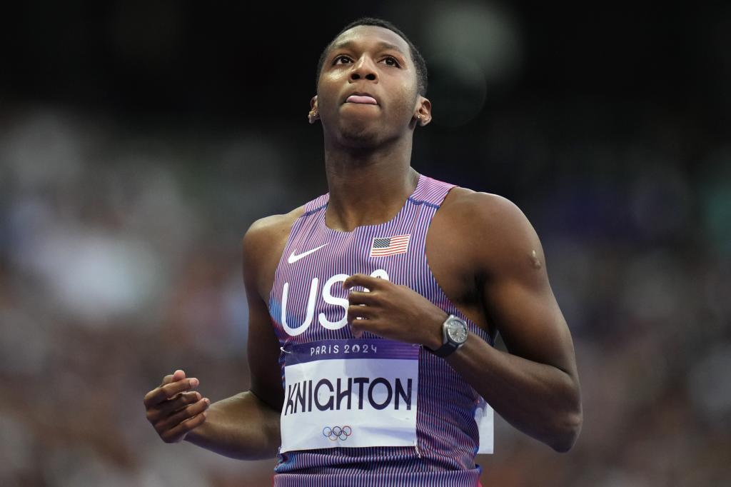 Erriyon Knighton, of the United States