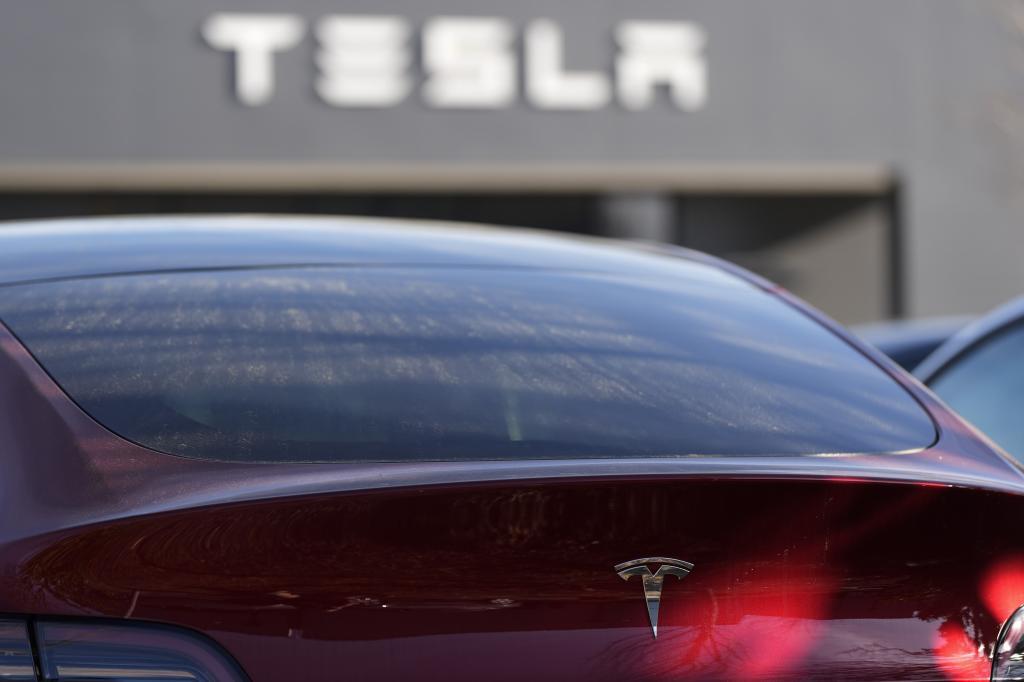A Tesla model Y.