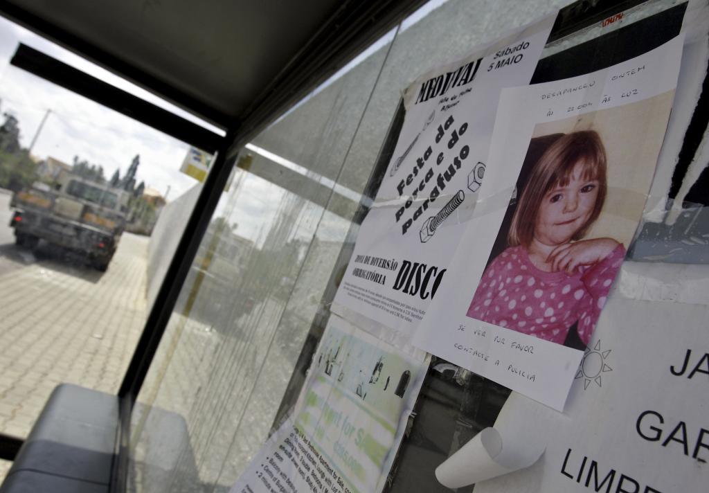 A photo of 3-year-old British girl Madeleine McCann
