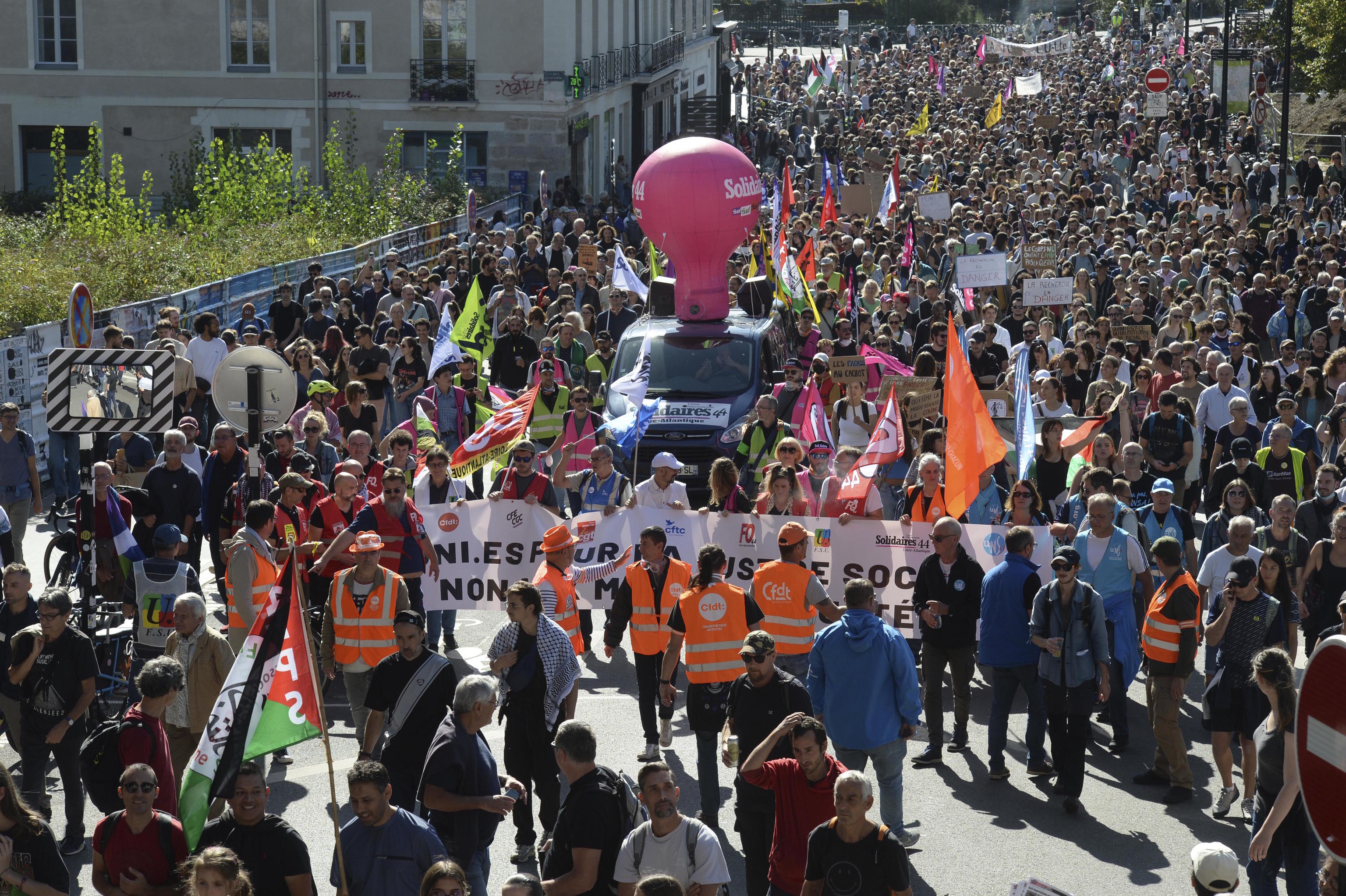 Demonstration in Nantes.