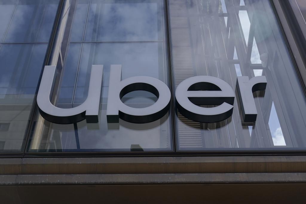 Uber logo.