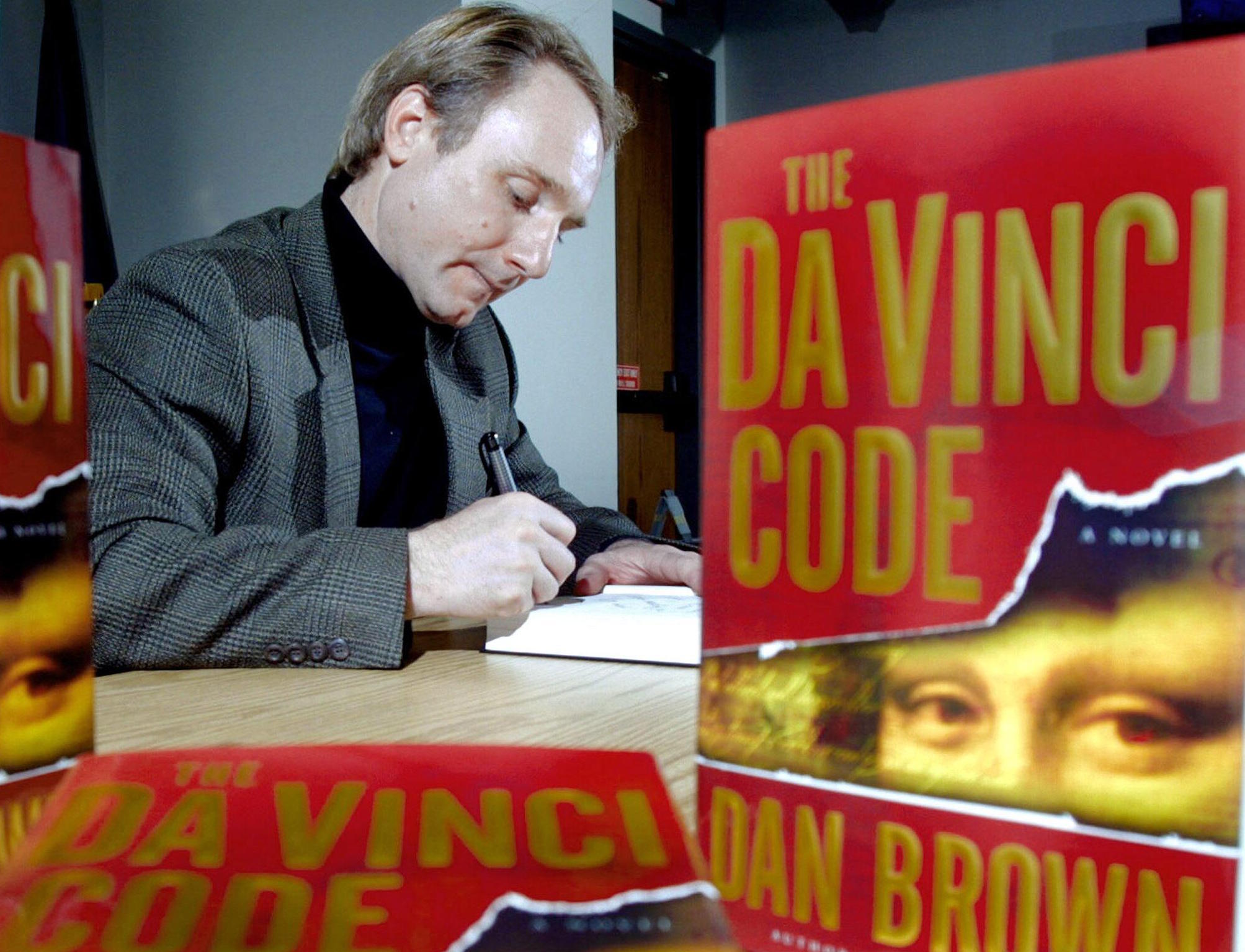 The writer Dan Brown, author of 'The Da Vinci Code'