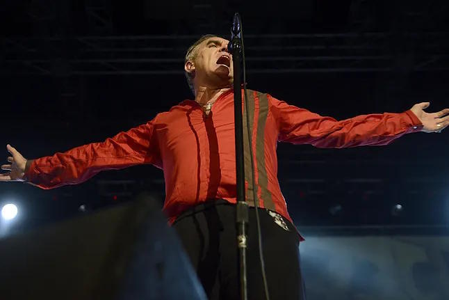 Morrissey, at a concert in Madrid in 2014.