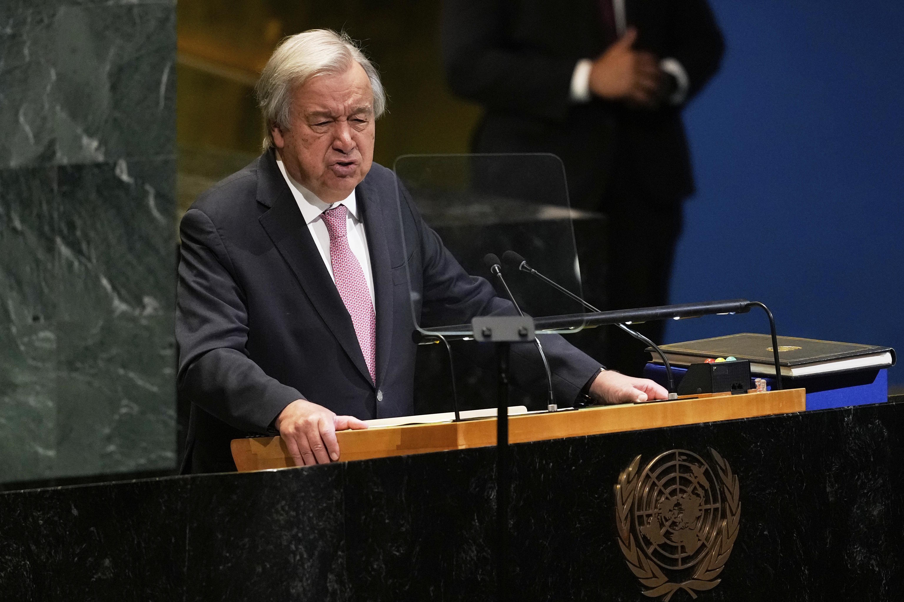 United Nations Secretary-General Antonio Guterres.