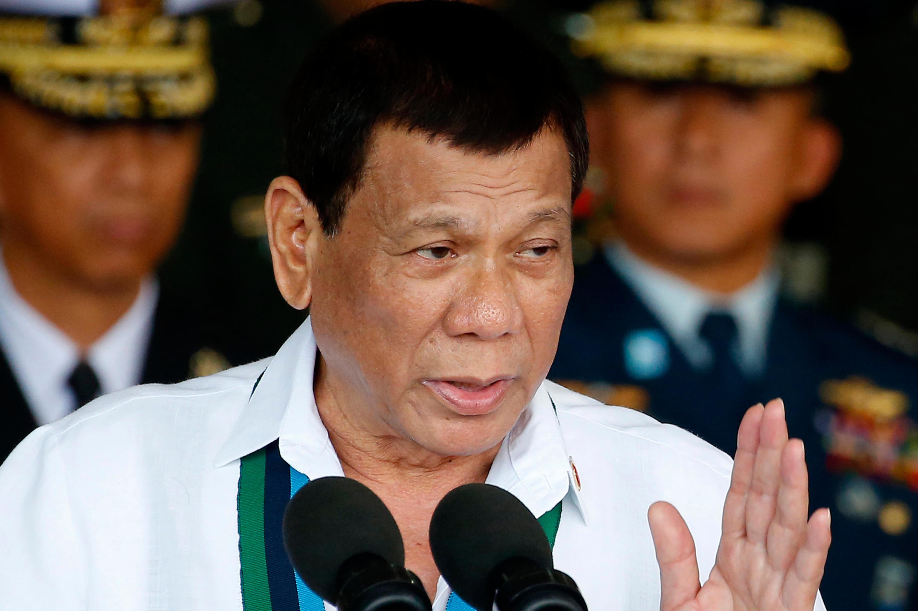 Philippine President Rodrigo Duterte.