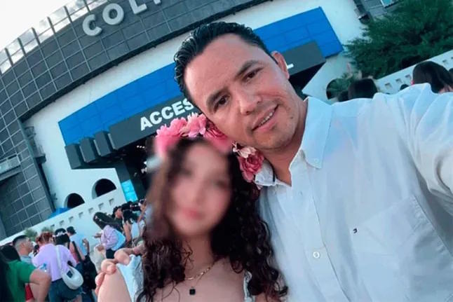 Paloma Nicole Arellano, with her father Carlos Arellano.