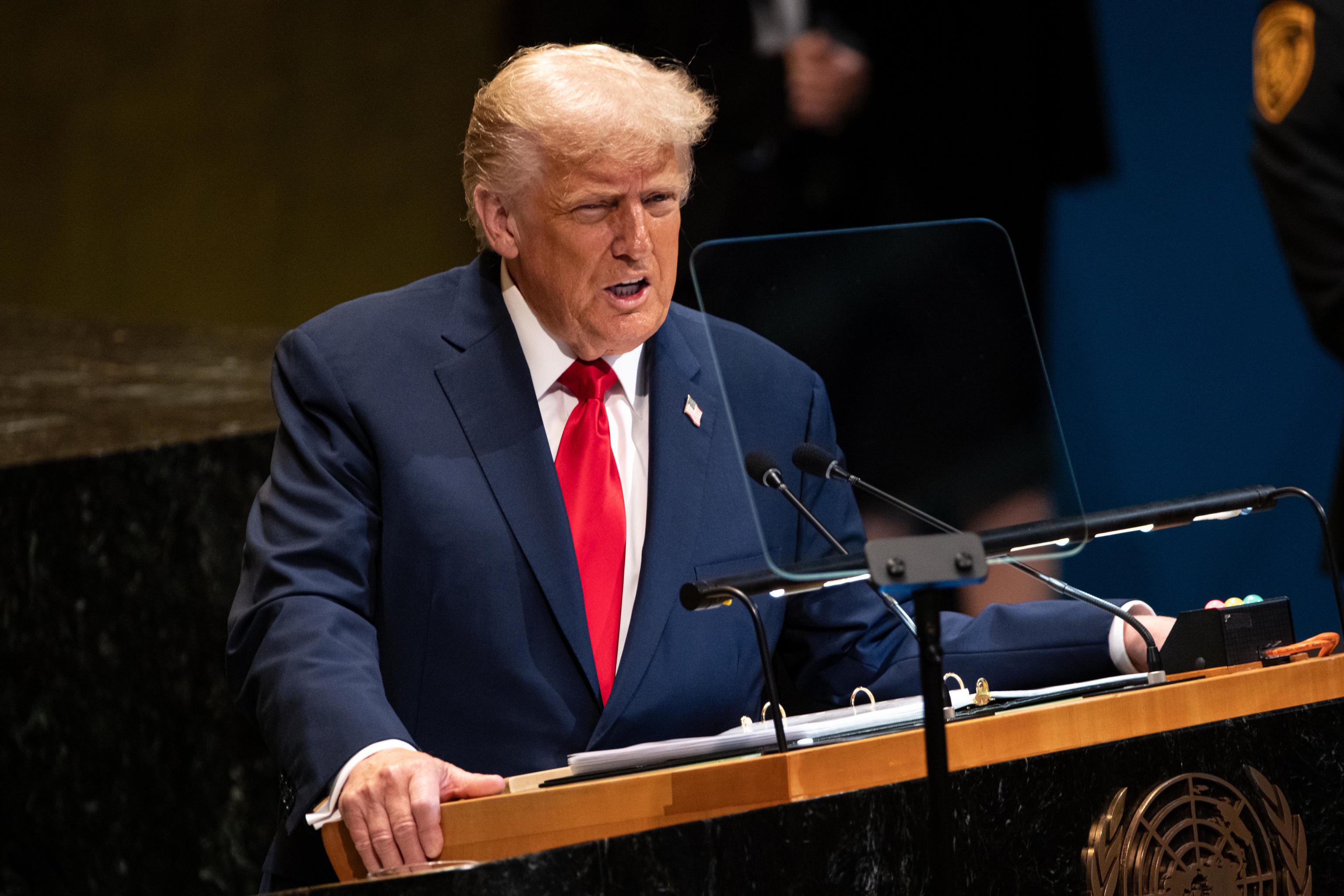 President Trump addresses the 80th session of the United Nations General Assembly.