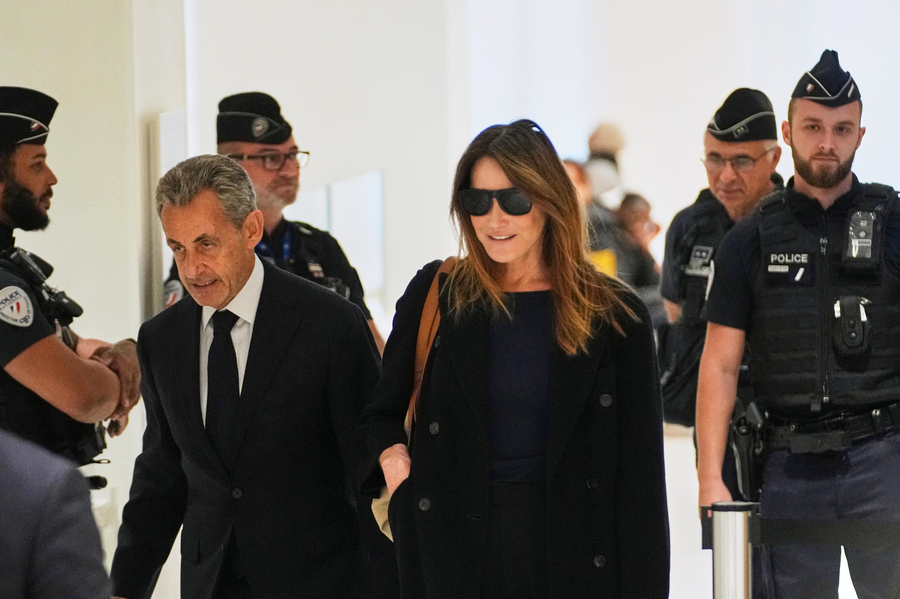 Former French President Nicolas Sarkozy and his wife Carla Bruni.