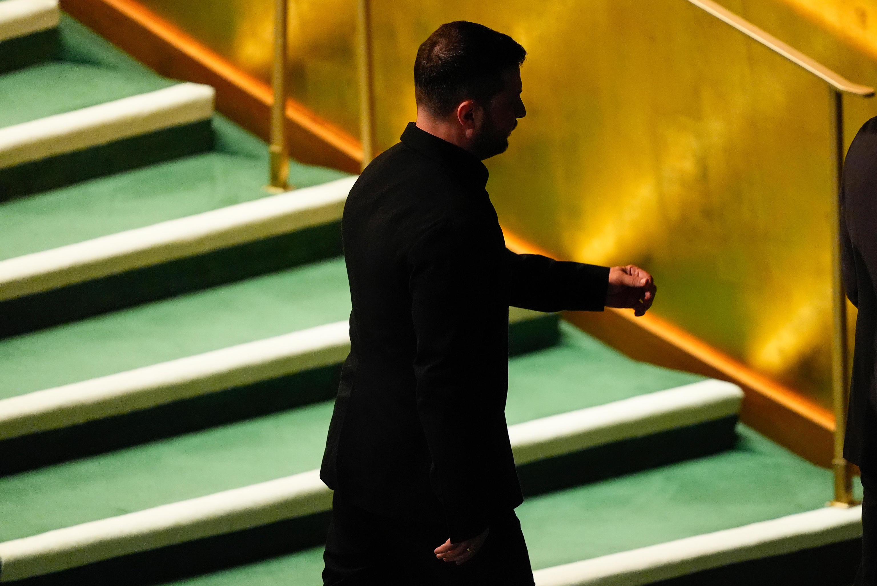 Ukrainian President, Volodymyr Zelenskiy, this Wednesday in New York.