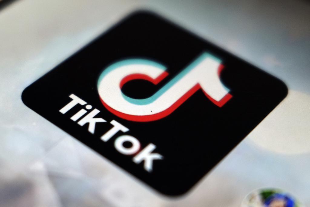 TikTok logo on a mobile.