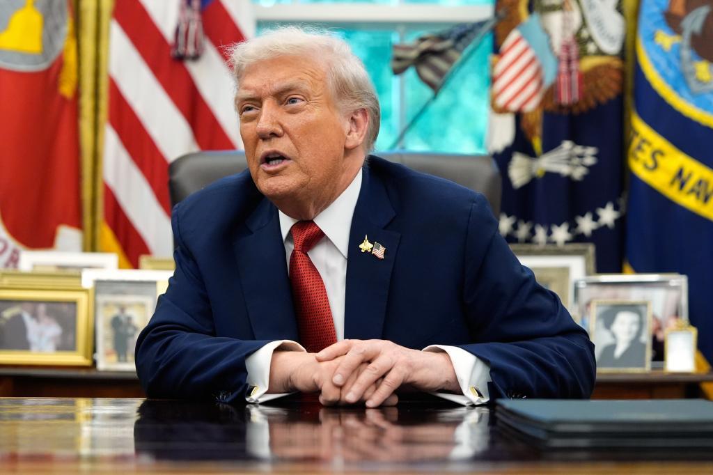 President Donald Trump speaks after signing an executive order regarding TikTok