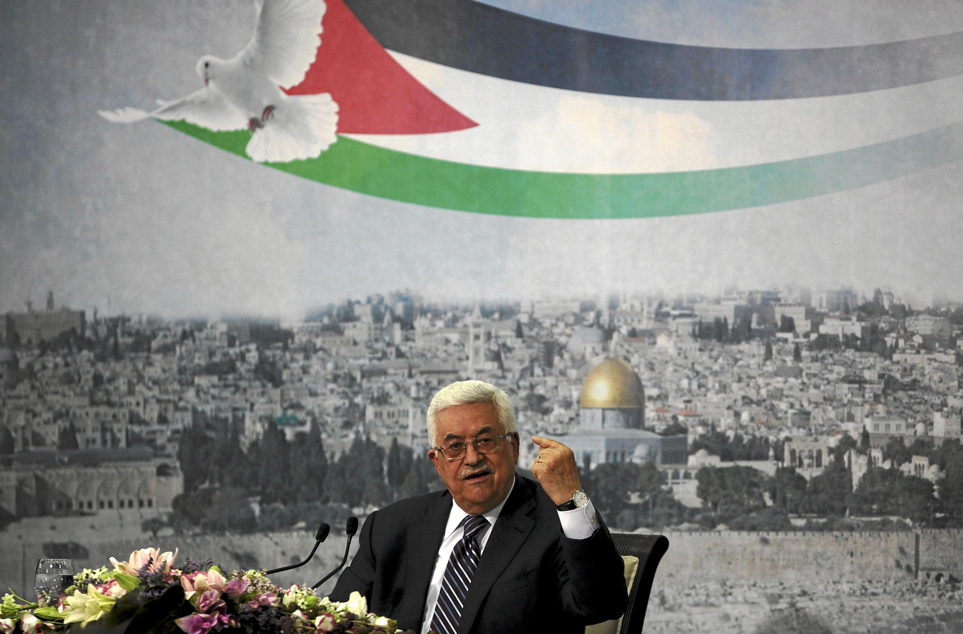 The President of the Palestine, Abu Mazen.
