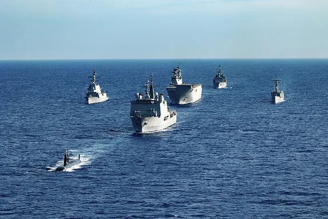 The expeditionary group Ddalo in formation this year.