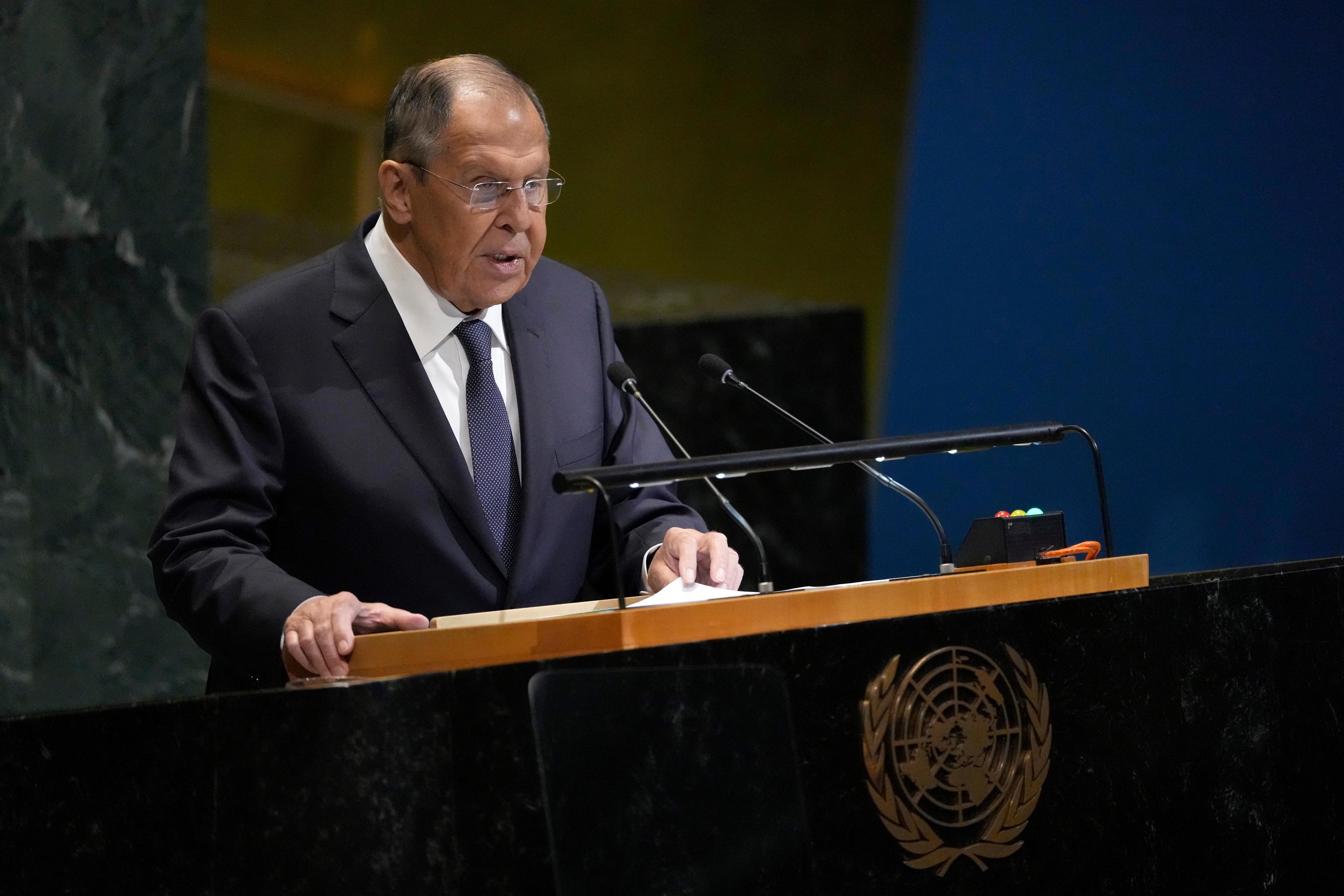 Russia's Minister of Foreign Affairs Sergey Lavrov.