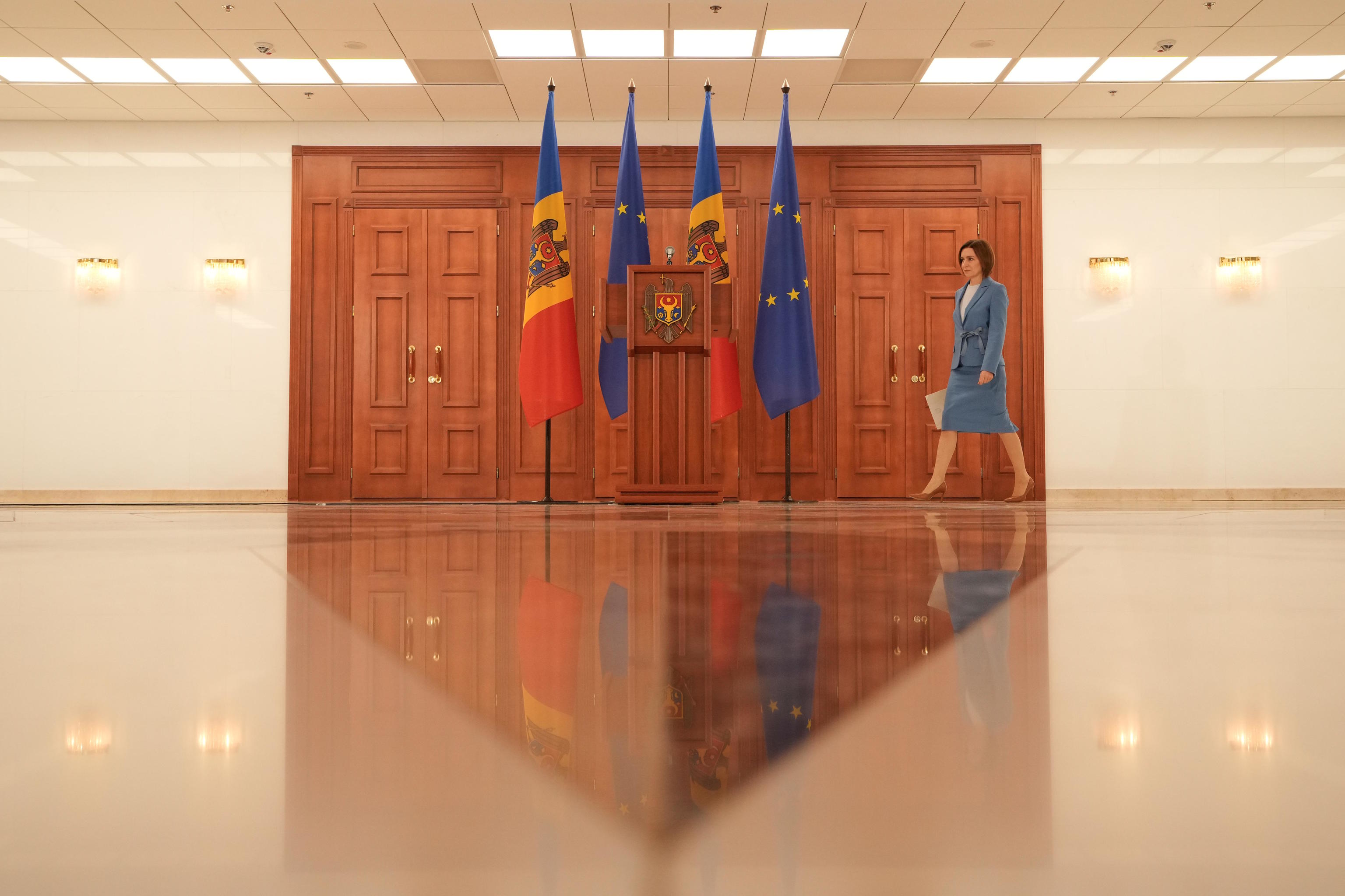 Moldova's president, Maia Sandu.