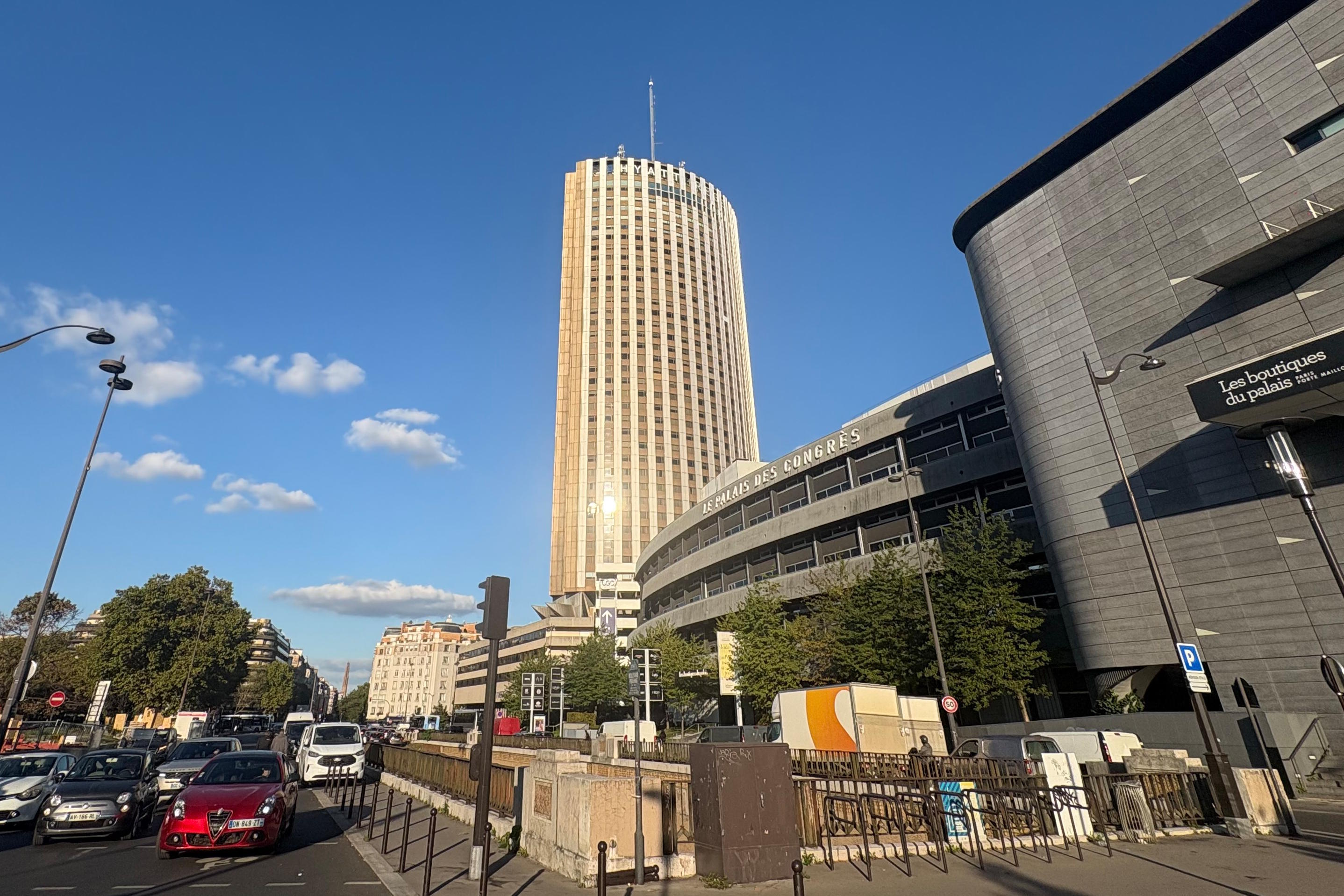 View of the Hyatt hotel after the South African ambassador to France was found dead.