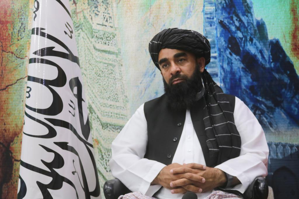The Taliban's spokesman, Zabihullah Mujahid.