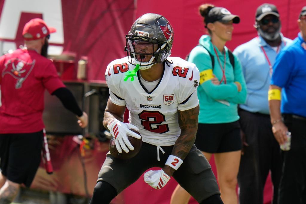 Tampa Bay Buccaneers wide receiver Emeka Egbuka