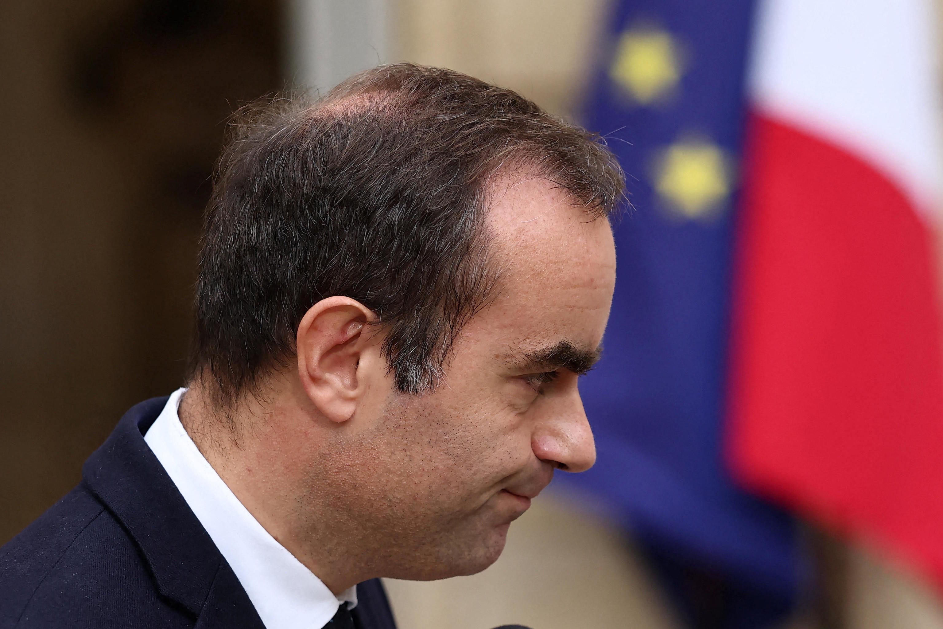 French outgoing Prime Minister Sebastien Lecornu.
