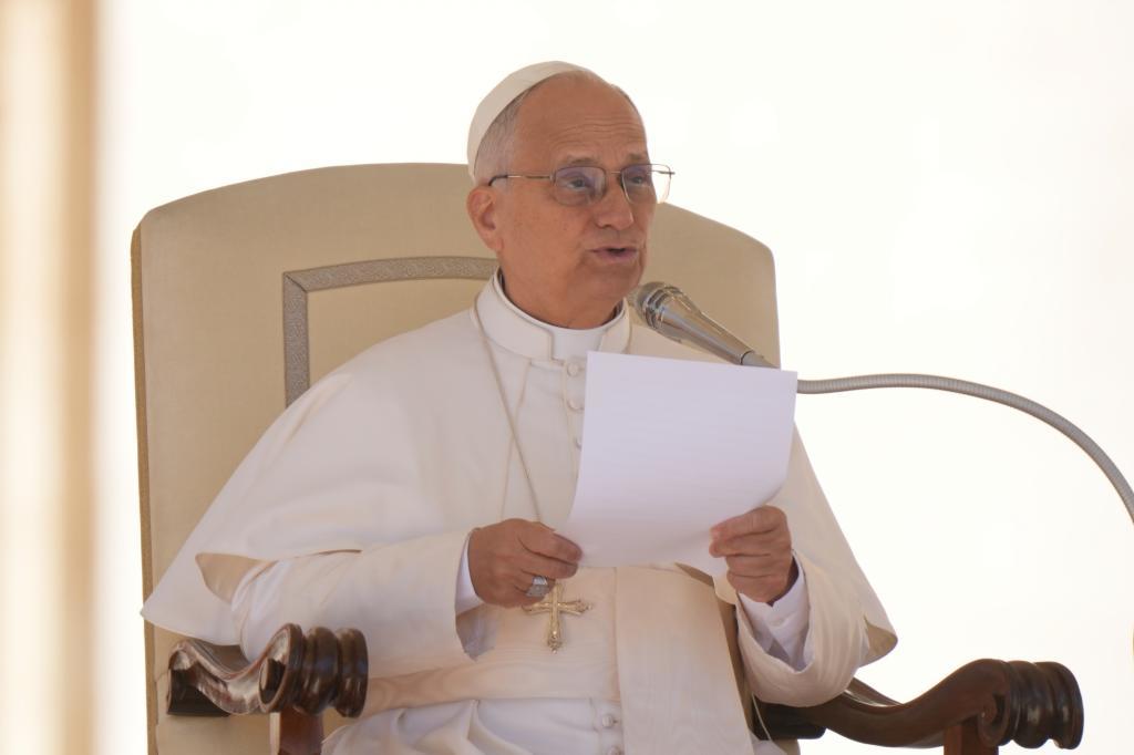 Pope Leo XIV holds his weekly general audience in St. Peter's Square