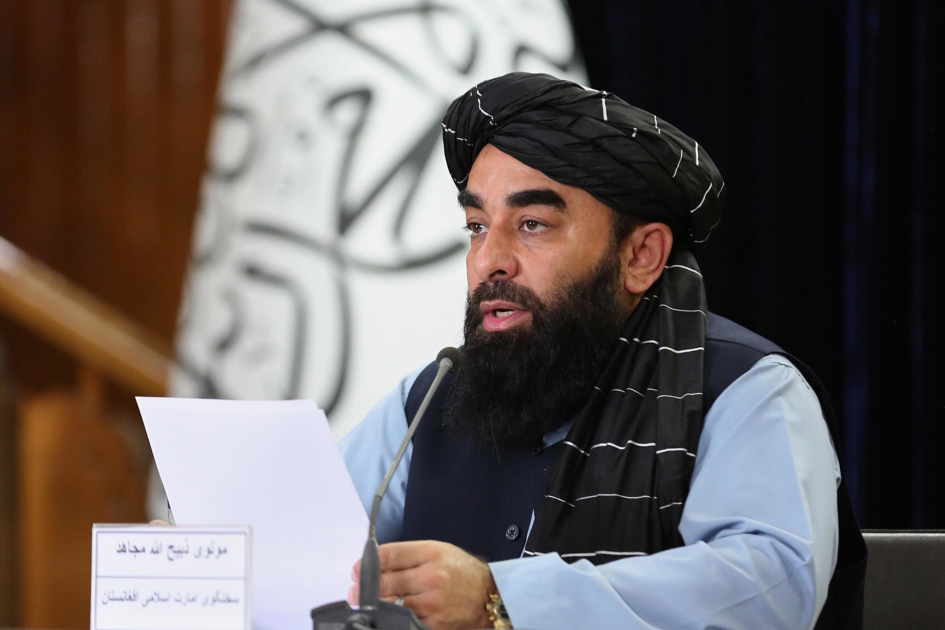 Zabihullah Mujahid, the Taliban government's chief spokesman.