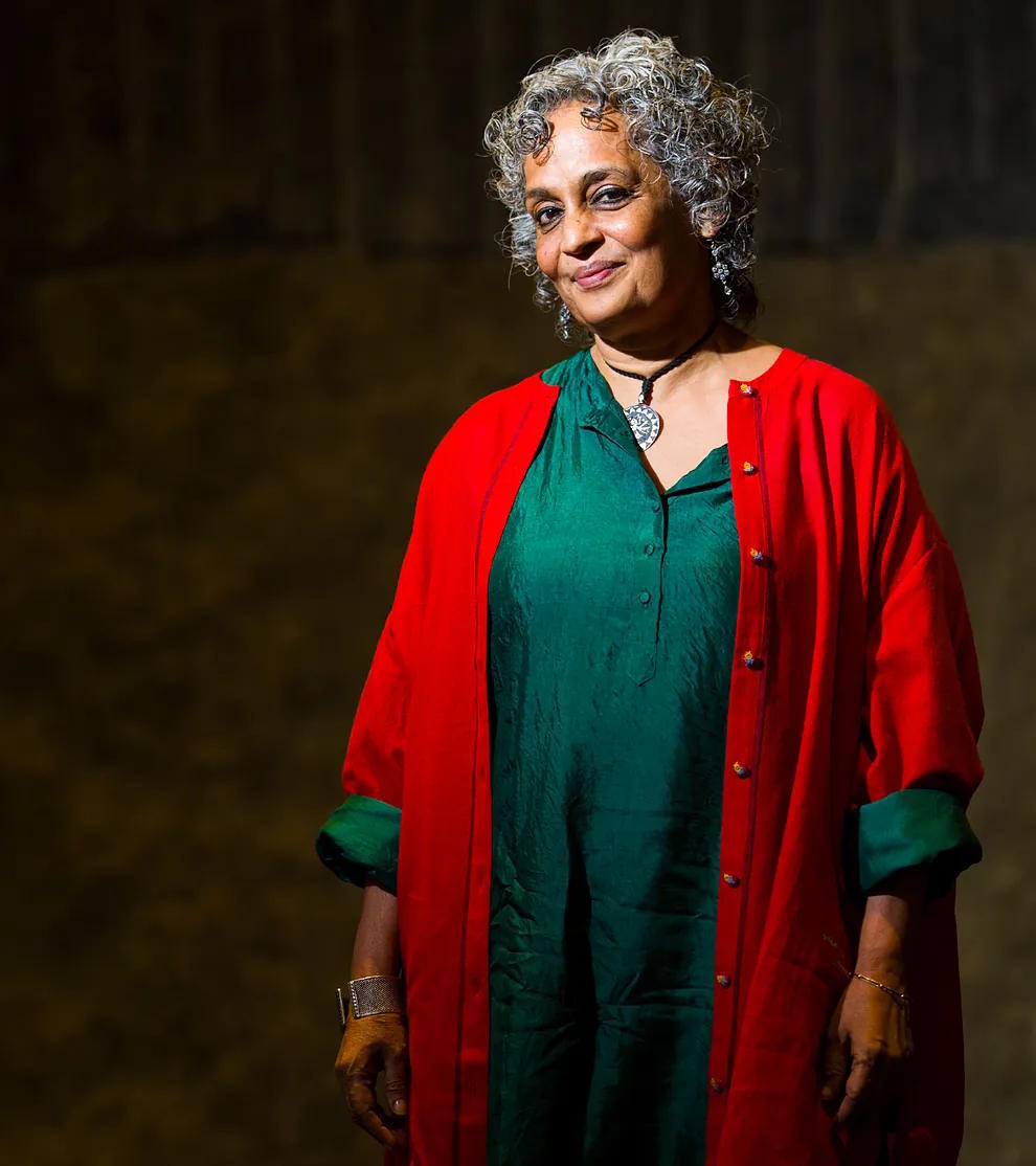 The Indian writer Arundhati Roy.