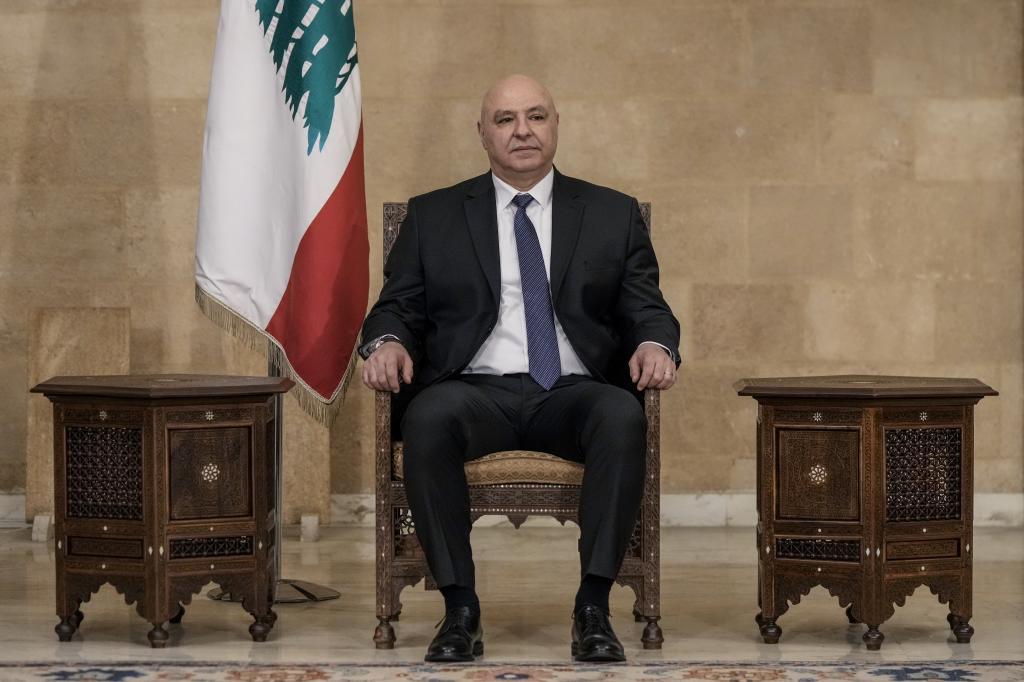 Newly-elected Lebanese President Joseph Aoun
