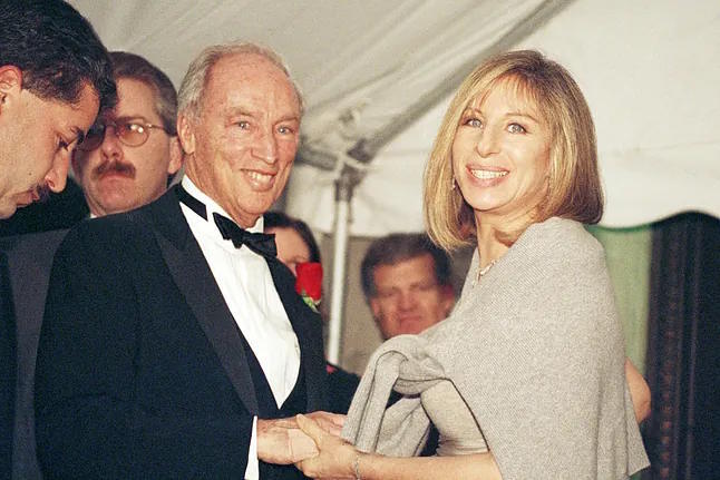 Pierre Trudeau and Barbra Streisand, in New York in 1994.