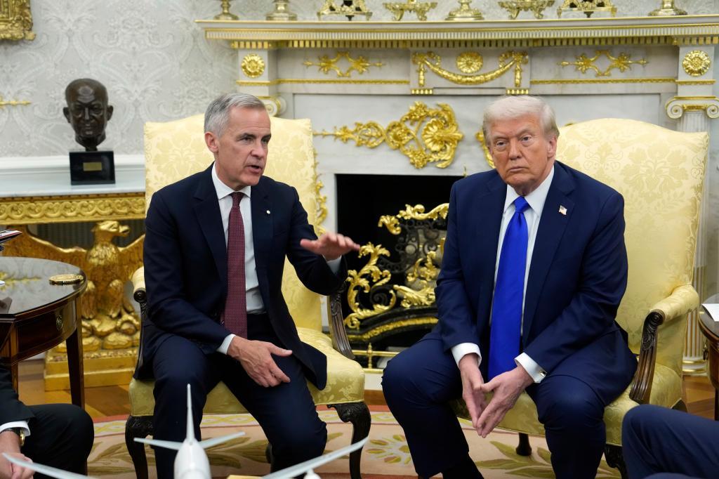 Canada Prime Minister Mark Carney and President Donald Trump