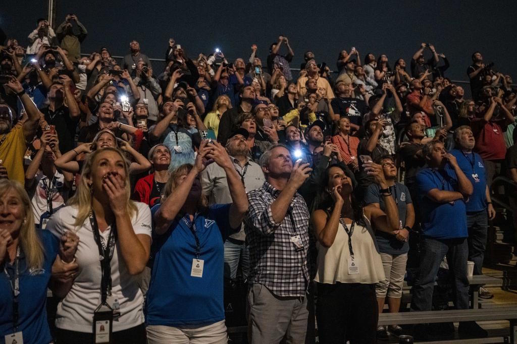 Visitors at the Kennedy Space Center in Cape Canaveral.